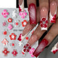 Hipster Pure Purple Pink Flowers Rose Spring Lily Camellia Daisy Jelly Cherry Blossom Magnolia Nail Art Stickers Manicure Decals