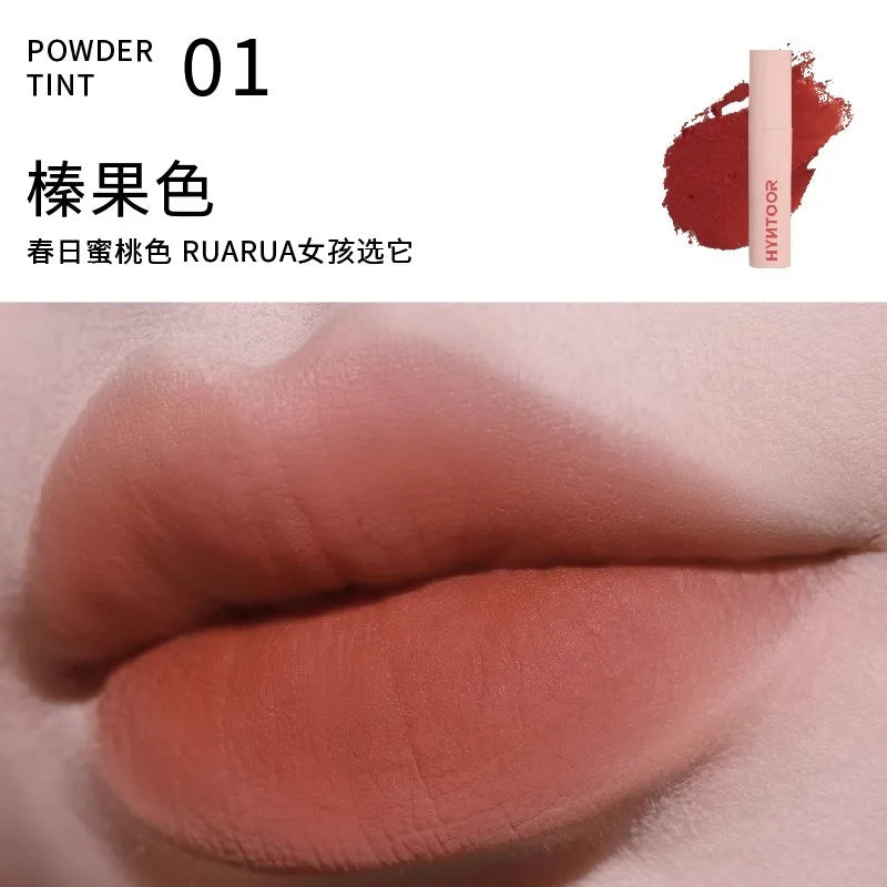 HYNTOOR Gothic Lip Gloss Pure Black Silver Matte Moisture Mirror Finish Low Saturation Long-Lasting Halloween Makeup