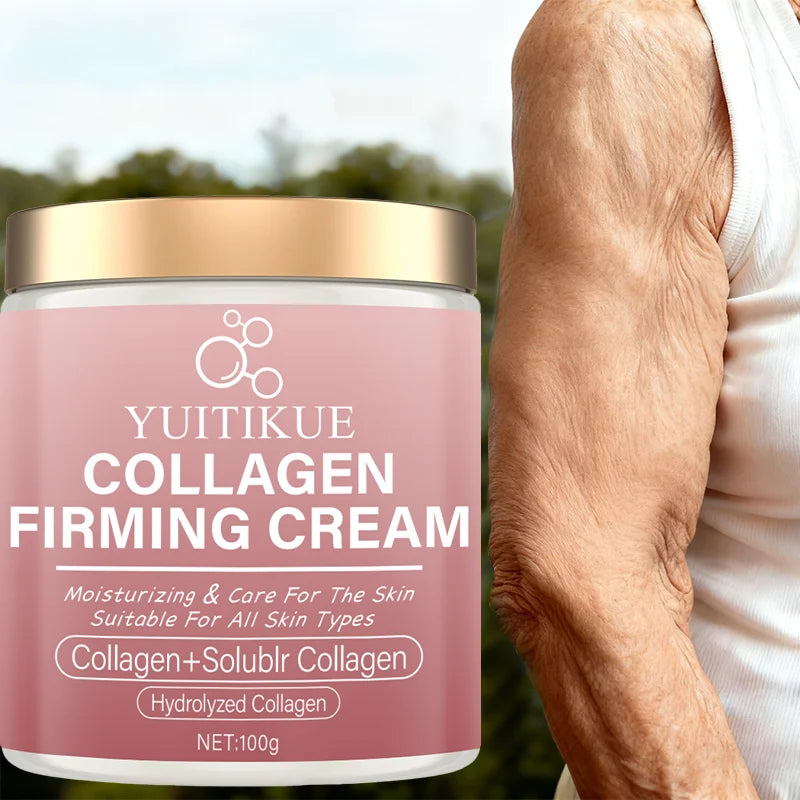 YUITIKUE Body Firming Cream - Collagen Infused, Hydrating Formula For Arm, Waist & Leg Care, Skin-Friendly, 100g
