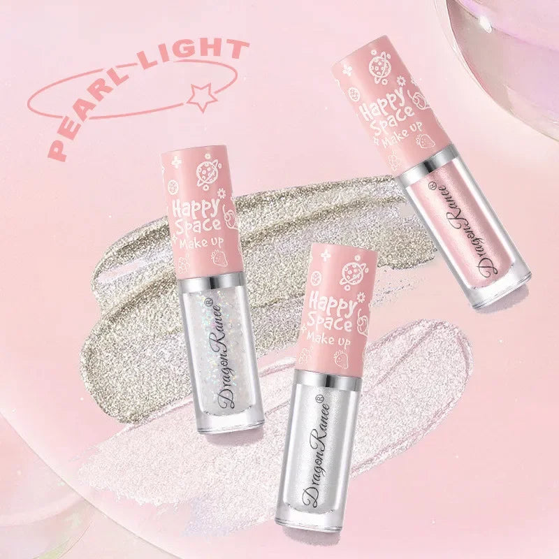 8 Colors Liquid Eye Shadow Glitter Sequins Pearlescent Lying Silkworm Pen Brightening Liquid Eyeshadow Highlight Shiny Eyeliner