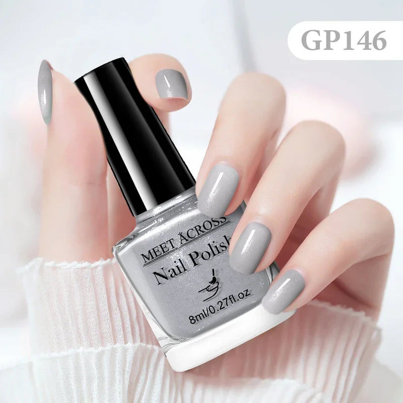 8ml Water-Based Nail Polish 48 Colors Long Lasting Quick Drying No Need of Lamp to Cure Nail Supplies Vernis for Nails Manicure
