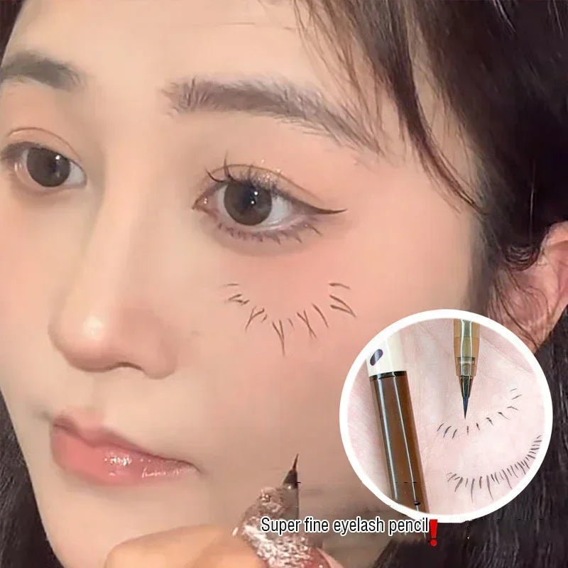 Ultra-fine Liquid Lying Silkworm Eyelash Pen Matte Brown Gray Eyeliner Highlighter Pencil Smooth Lasting Eye Shadow Stick Makeup