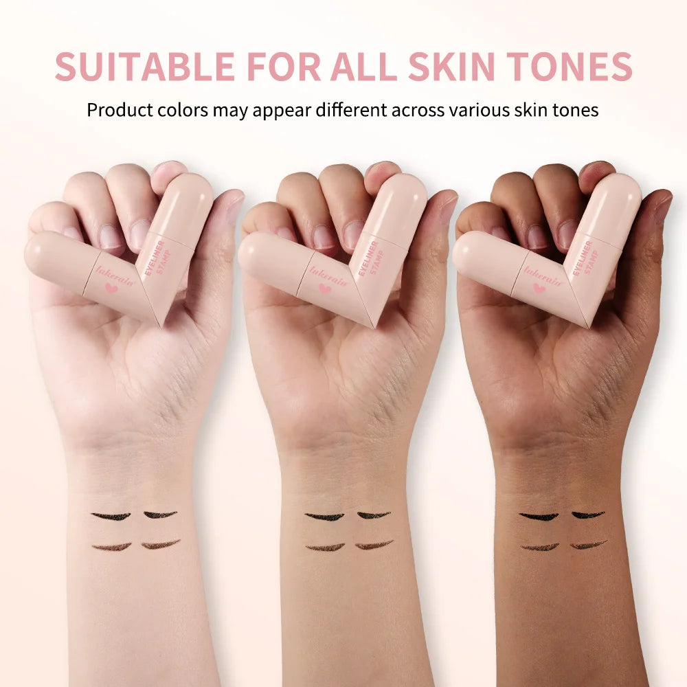 Waterproof Super Quick Eyeliner Fast Drying Liquid Eyeliner Smooth Easy Coloring Long Lasting Eye Liner Stamp Natural Eye Makeup