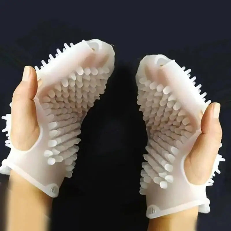 NewShower Gloves Bath Scrub Remover Body Exfoliating Massage Shower Brush Silicone Bath Brush Skin Clean Silicone Bath Brushes