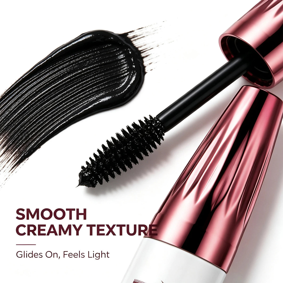 7D Volumizing Mascara Waterproof Natural Soft Smooth Lightweight Long Lasting Smudge-Proof Eye Makeup Black