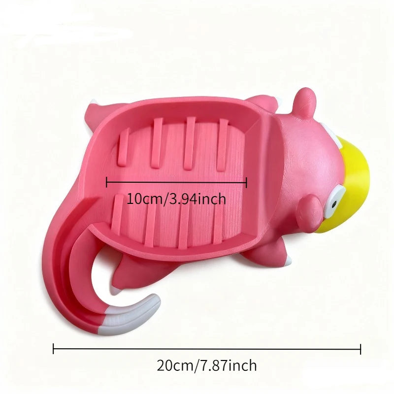 3D Printed  Soap Dish Drain Box Bathroom Soap Holder for Fans, Cute Home Decor Toy