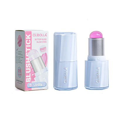 Color Changing Blush Stick, Heat-Activated Jelly Touch that Melts Smoothly, Creates Fresh Dewy Glow with Hydrating Cream Texture