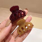 Elegant Solid Small Pumpkin Hair Claw For Women Girls Sweet Hair Ornament Claw Clip Hairpin Hair Clip Fashion Hair Accessories