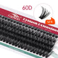 FADVAN Individual Mink Lash Extensions 10D / 20D / 30D / 40D /50D / 60D /80D Clusters 0.07mm  Natural Heat Bonded Cluster Lashes