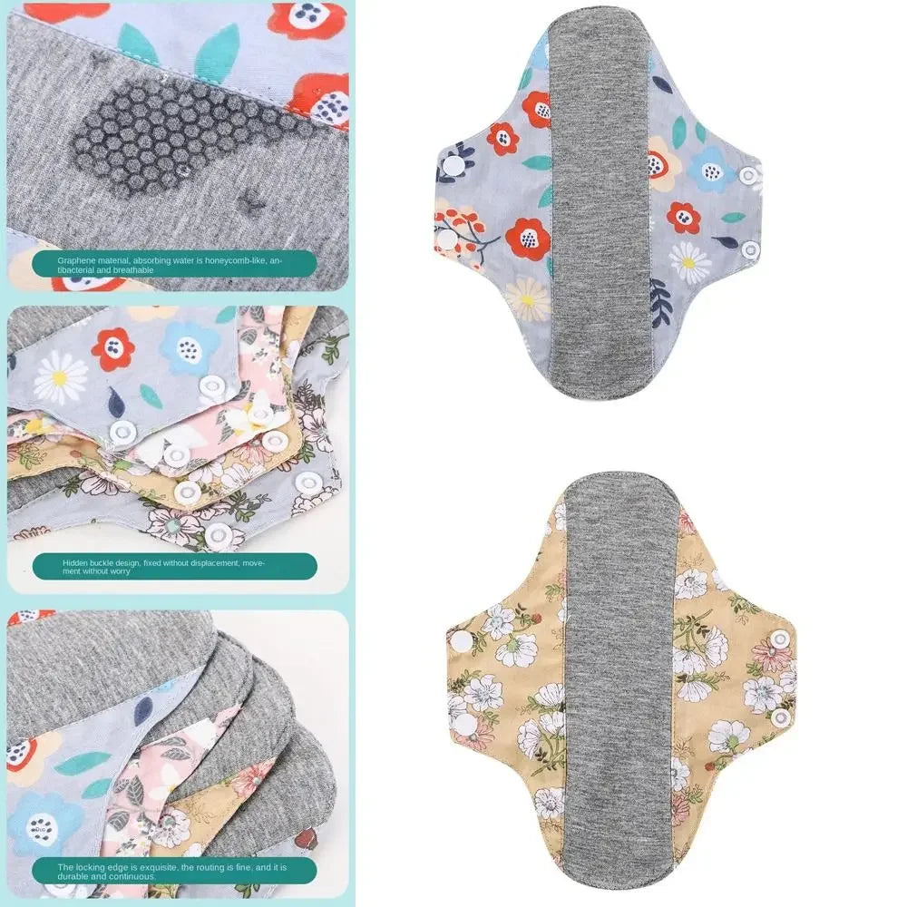 Reusable Monthly Absorbent Menstrual Ecological Cloth Pads Female Hygiene Sanitary Napkin Elderly Prevent Urine Leakage
