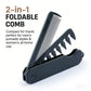 NEW Style 2 in 1 Pocket Folding Comb Barber Hair Clipper Combs Hair Styling Tools Professional Salon Wide Tooth Oil Head Comb