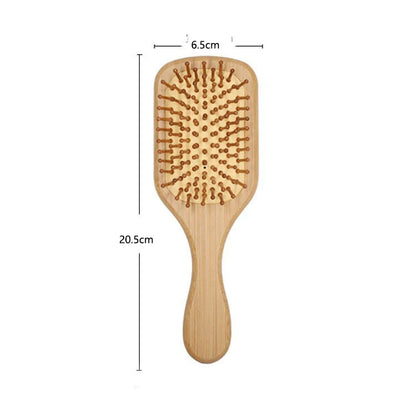1PC Wood Comb Professional Healthy Paddle Cushion Hair Loss Massage Brush Hairbrush Comb Scalp Hair Care Healthy Bamboo Comb