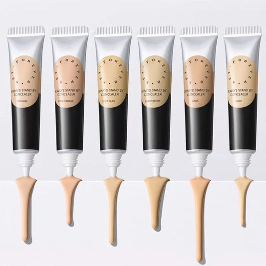 Foreverkey Concealer Cream Liquid Foundation For Dark Eye Circles Pimple Mark Waterproof Longlasting Smooth Makeup 10g