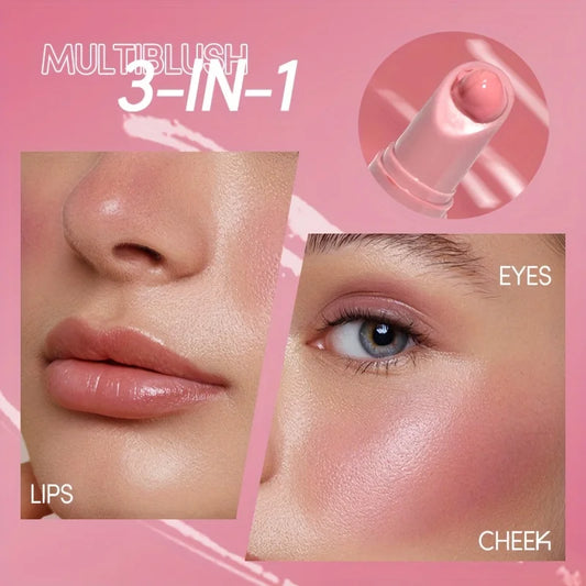 USHAS 4 Color Long-lasting Liquid Blush Facial Contouring Lightweight Soft Multi-Use Cream Blush Waterproof Facial Blush Stick