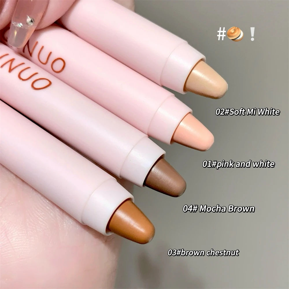 Contour Stick Cream Bronzer Highlighter Makeup Stick for Face Easy to Blend & Long Lasting Natural Make Up 3D Nose Shadow Repair