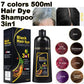 Hair Dye Shampoo 3 In 1 Instant Coloring Shampoo Natural Treatment For Hair Shampoo Large Capacity Head Shoulder Shampoo