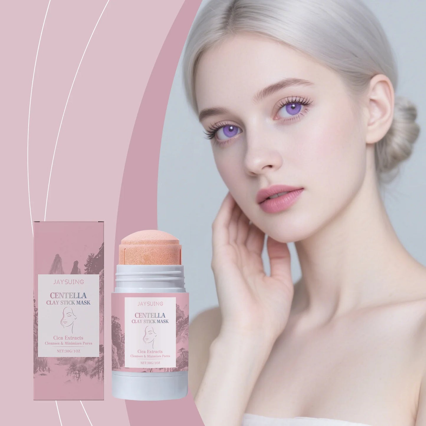 Centella Asiatica Clay Mask Face Moisturize Blackhead Remove Pore Purifying Poremizing Soothing Deep Cleansing Mud Mask