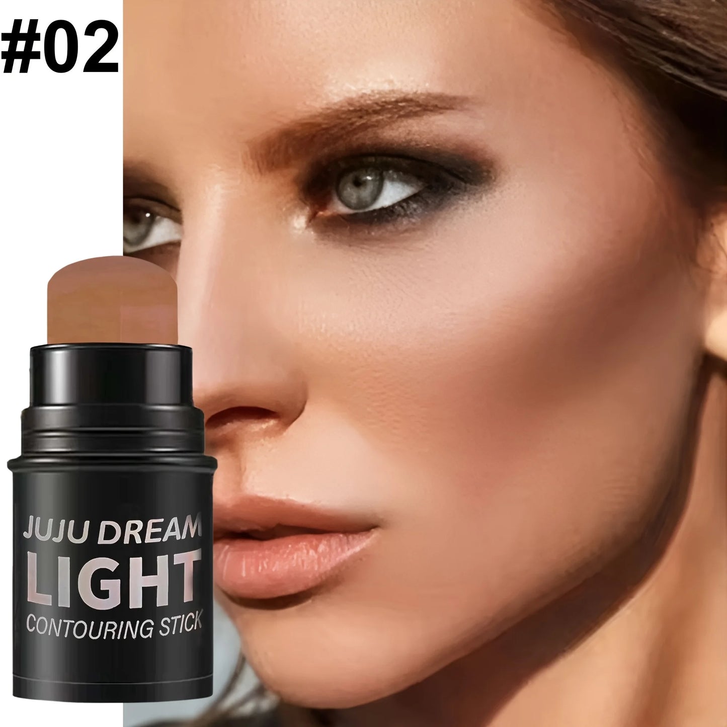 4pcs Multifunctional Highlight & Contouring Stick-Buildable Coverage Highlighter, Concealer, Contour Beige, Brown, Pink, Bronze