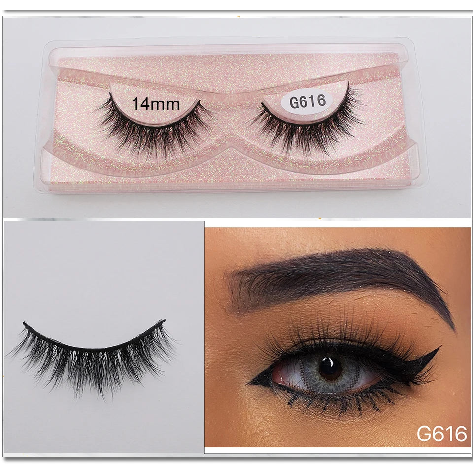 Mink Eyelashes New Soft Natural Full Strip Lashes Vendor Wholesale Fluffy Wispy 3d Mink Lashes Suppliers