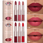 1/3Pcs Double Head Matte Lipstick Sexy Red Lip Gloss Set 2 in 1 Matte Lip Stick Non-stick Cup Lasting Waterproof Makeup Beauty