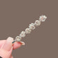 2pcs Sparkling Rhinestone Long Hair Clip Vintage Socialite Style Hairstyle Embellishing Wedding High-end Party Temperament Item