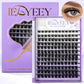 IEEYEEY Wispy Thick Lashes Clusters Natural Fluffy Segmented Lashes 3D Individual Volume Lash 8-16mm Mixed DIY Eyelash Extension