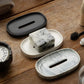 Simple Ceramic Soap Dish Creative Drain Soap Box Holder Nordic Home Hotel Toilet Soap Organizer Bathroom Accessories Holiday