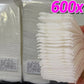100/600Pcs Disposable Makeup Removal Cotton Pads for Facial Cleaning Wet Application Portable Double-sided Cosmetic Cotton Pads