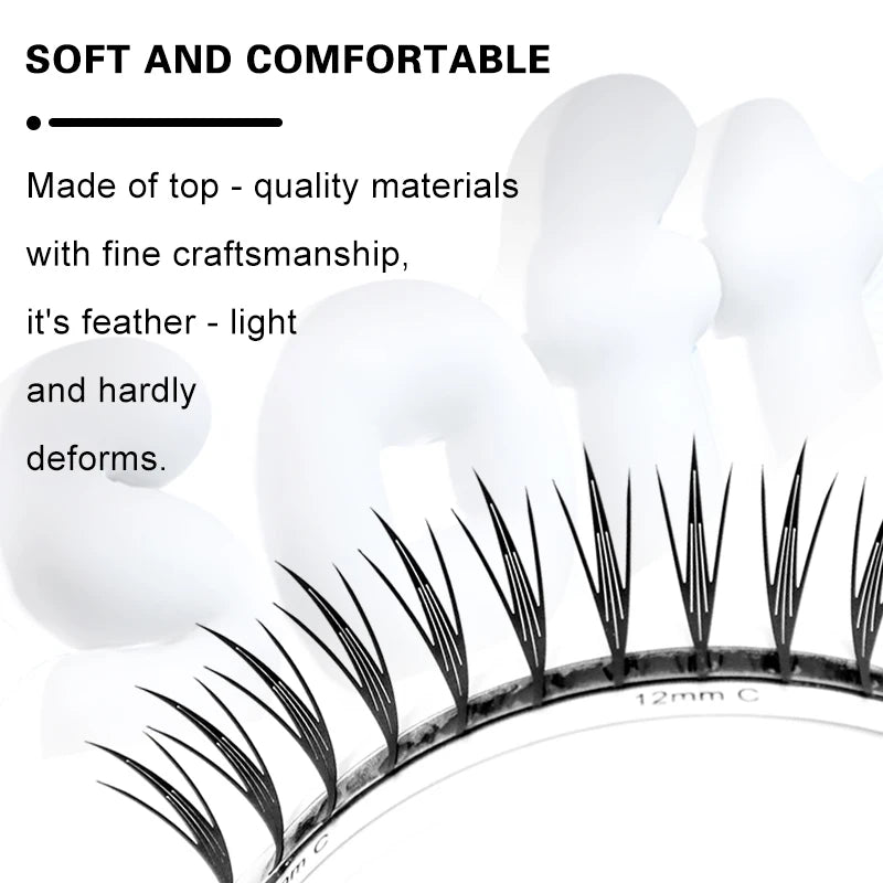Winky Beauty Manga Elf Lash New Style Feather Shape Eyelashes Extensions Individual Volume C/D Curl Premade Fans False Lashes