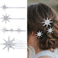Wedding Bride Hair Clip Pins Set Metal Crystal Starburst Hairpins Luxury Bridal Hair Barrettes Fashion Hair Accessories