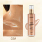 100ml Pearl Rose Gold Body Shimmer Oil Highlighter - Face Brighten Glitter Bronzer Skin Glow Illuminator Makeup Shine Liquid