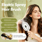 iLMH Electric Spray Hair Brush, Steamy Air Cushion Massage Comb, Self Cleaning Anti Static Detangling Brush for Women Hair