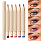 Double Head Stamp Liquid Eyeliner Smudge-Proof Quick Drying Waterproof 2 in1 Colorful Love Star Butterfly Eye Line Pencil Makeup