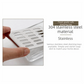 Light Luxury Stainless Steel Glass Soap Dish Draining Rack Rectangular Soap Holder Dual Layer Self Draining Soap Case Bathroom