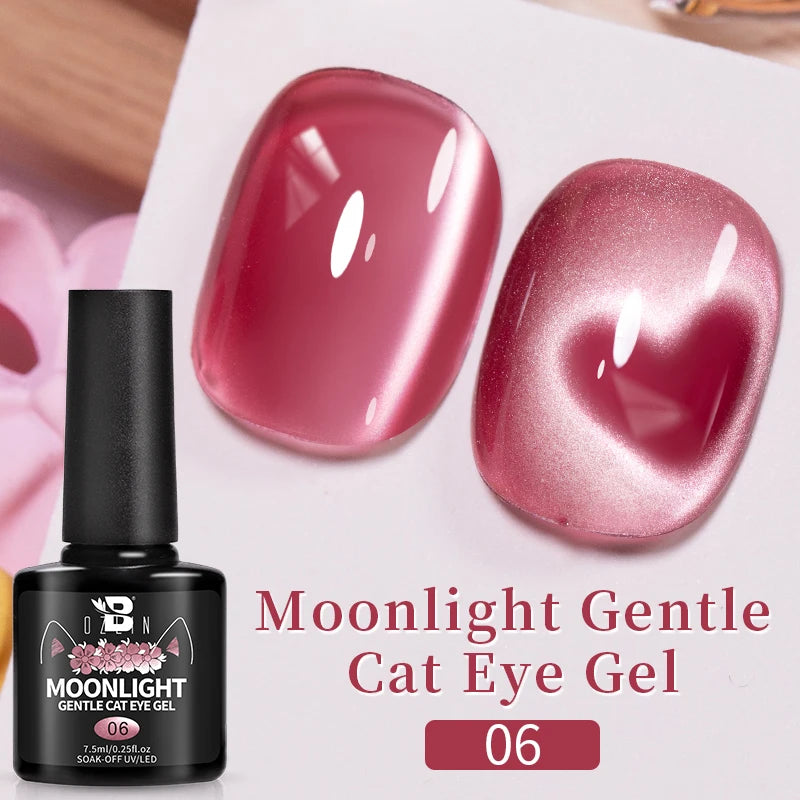 7.5ML Pink Blue Nail Gel Cat eye Semi Permanent Nail Art Soaking UV LED Nail Salon DIY Nail Salon Gel For Autumn And Winter
