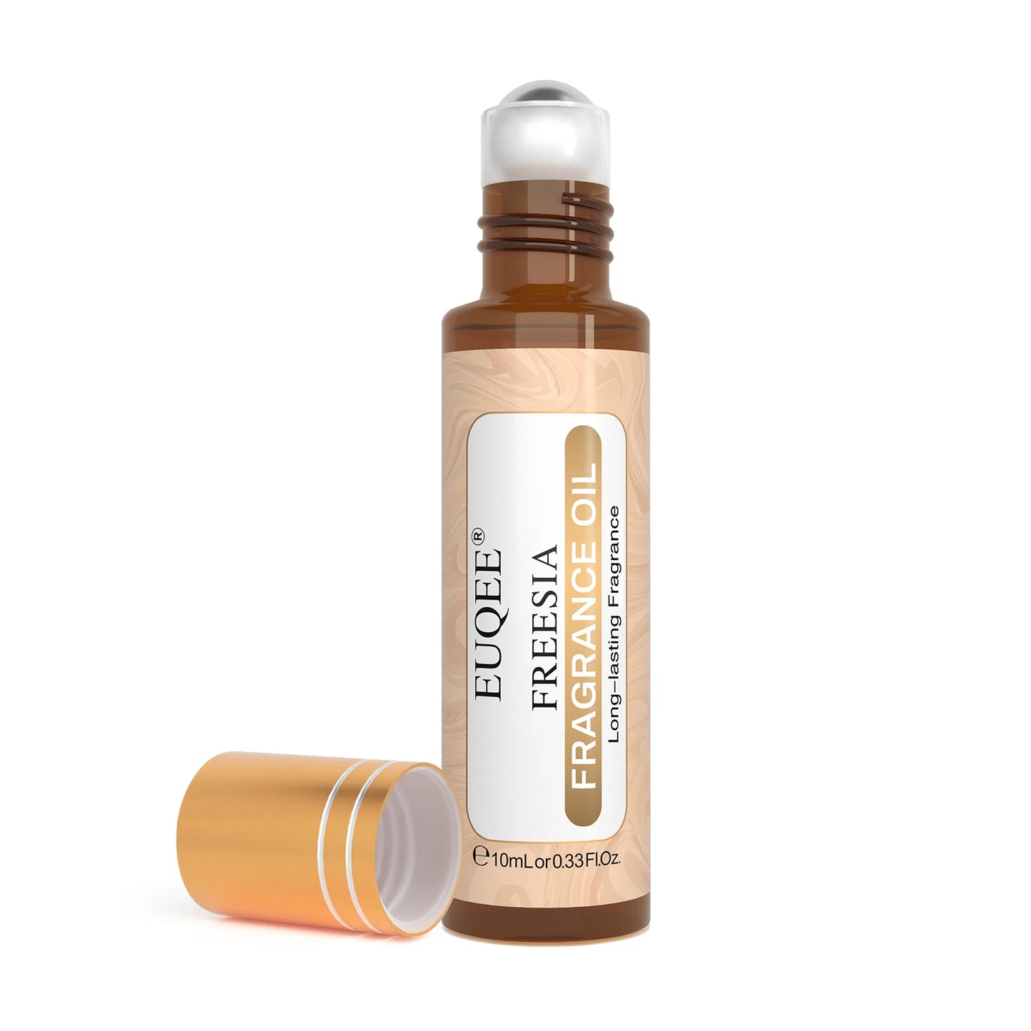 EUQEE 10ml Roll-On Fragrance Oil for Skin Sea Breeze White Musk Coconut & Vanilla Bubble Gum Green Tea Long Lasting Scent