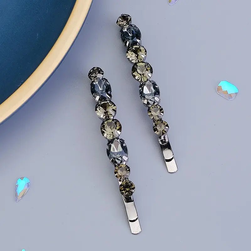 Fashion Bridal Barrettes Clear Crystal Women Hair Ornaments Hair Pins Women Hair Clips Bridal Hair Jewelry Accessories