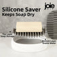 Joie Silicone Soap Dish Soap Saver Drain Soap Tray Self Draining Soap Holder Bathroom Soap Rack Shower Soap Storage Rack
