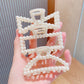 Pearl Claw Clips Crab Geometric Hairpins For Women Girl Korean Bow Hollow Hair Accessories Bath Clip Headwear Barrettes