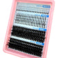 15Rows Lash Clusters Spikes Eyelash Extensions Spiky Lashes Extension Thick Individual Cluster Lashes with Spikes&Bottom Lashes