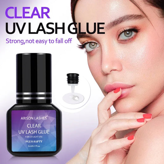 ARISON 5ml UV Eylash Glue 1~2s Quick-Drying Waterproof Professional Lash Glue Long-lasting Eyelashes Extension Adhesive