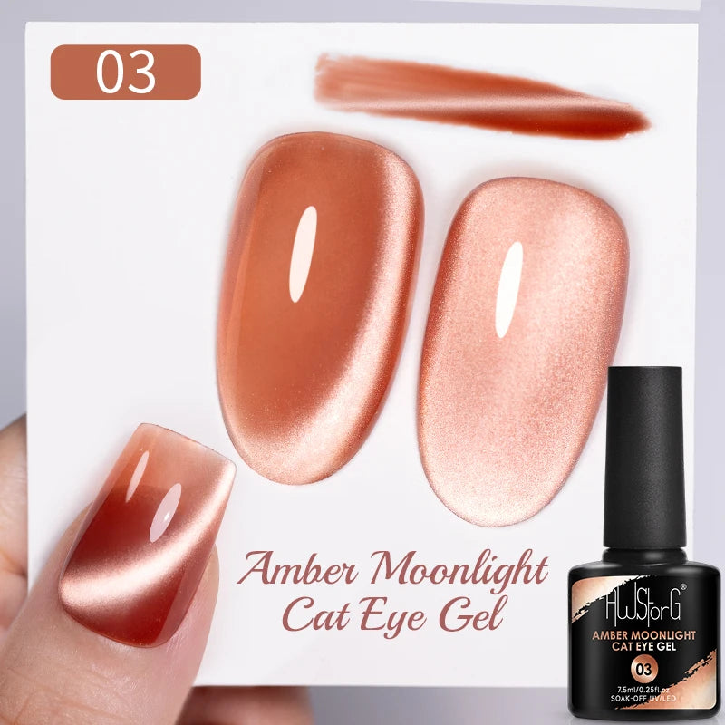7.5ML Pink Blue Nail Gel Cat eye Semi Permanent Nail Art Soaking UV LED Nail Salon DIY Nail Salon Gel For Autumn And Winter