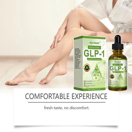 GLP-1 Supplement Liquid Drops Weight Loss Anti Cellulite Promote Thigh Waist Belly Fat Reduction Slim Down Body Slimming Oil