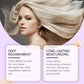 HOEGOA Purple Hair Mask Anti Yellow Deep Nourishing Shiny Hair Repair Dry Frizzy Damaged Maltreated Hair Care Conditioner 100g