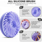 Silicone Body Scrubber Loofah Double-Sided Bath Brush,Shower Scrubber And Scalp Massager Shampoo Brush For Kids Women Men
