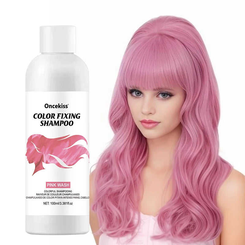 Semi-permanent Hair Color Dye Shampoo,Unisex Color Protecting And Fixing Shampoo Instant Hair Color Long-lasting Shine Hair Care