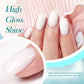 BORN PRETTY Milky Jelly Rubber Base Gel for Gel Nail Polish 15ml Russian Self-leveling Nude Color Soak Off Semi Permanent UV Gel