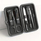 7Pcs Unisex Stainless Steel Manicure Set with Nail File Portable Travel Grooming Kit Nail Scissors Grooming Tools Kit Clippers