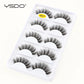 YSDO Eyelashes 3/5 Pairs Natural Long 3D Mink Lashes Fluffy Volume Mink False Eyelashes Cruelty Free Wispy Lashes Makeup Cilios