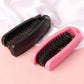 Foldable Nylon Bristle Hair Brush For Smoothing Detangling And Volumizing With Portable Design For Travel And Daily Use
